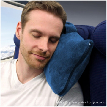 Cobertor de travesseiro de cobertor de viagem embalado em bolsa